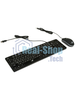 Комплект клавиатура+мышь Dialog KMGK-1707U проводной, USB, 1600 DPI, белый
