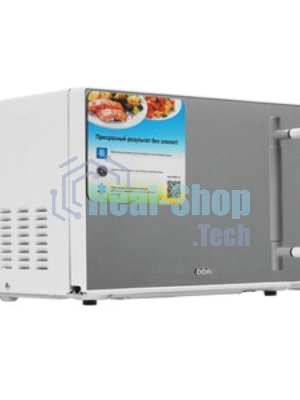 Микроволновая печь BBK 20MWS-771M/WM белый, 20 л, 700 Вт, переключатели - поворотный механизм