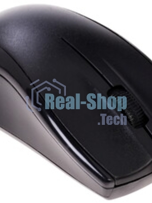Мышь проводная Oklick 185M черный, 1200 dpi, USB, кнопки - 3