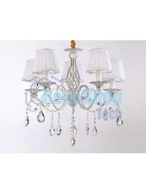 Светильник Ambrella light TR4547/5 WH/SL белый/серебро E14/5 max 40W D565*500