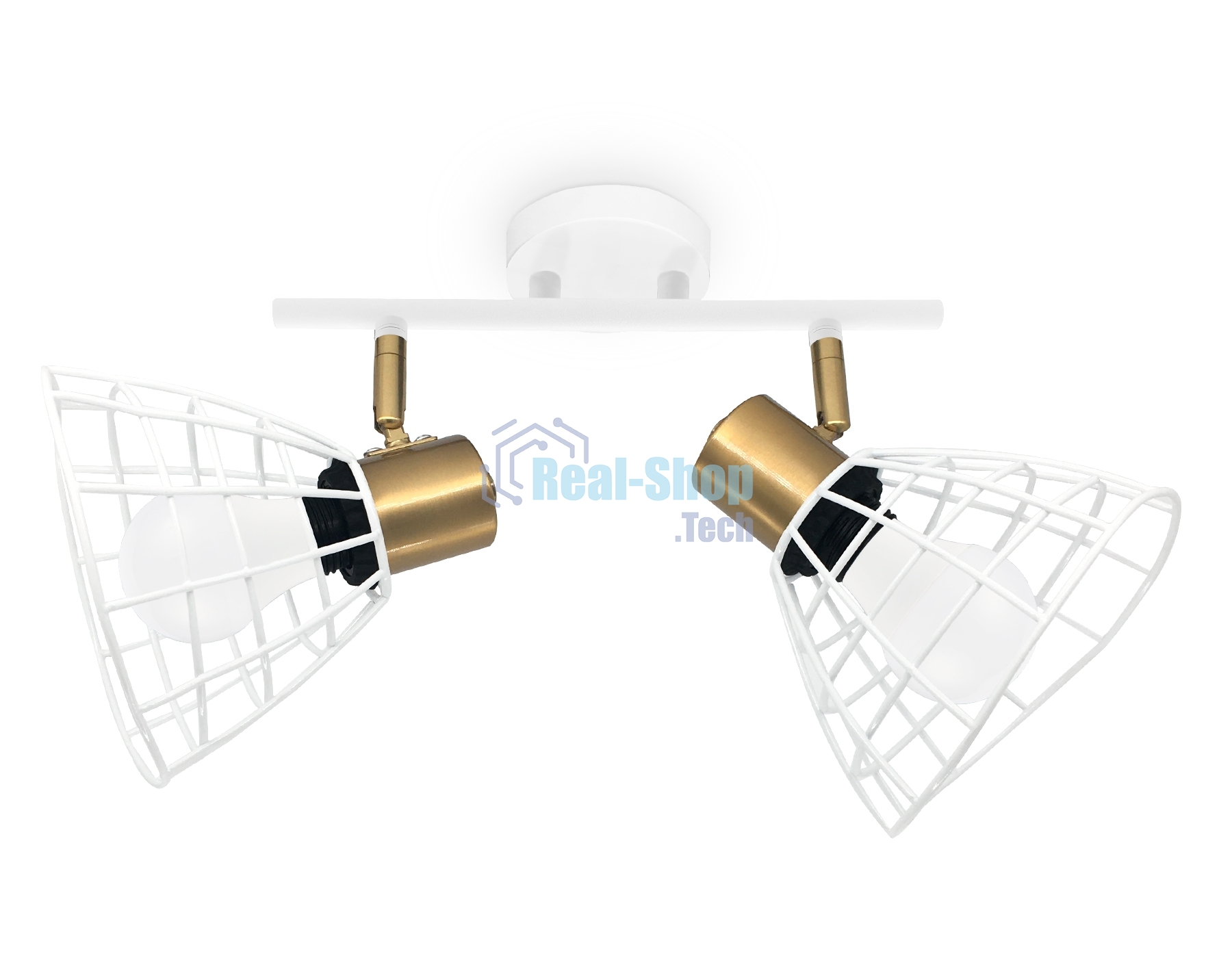 Светильник Ambrella light TR8601/2 WH/GD белый/золото E27*2 max 40W 260*154*230