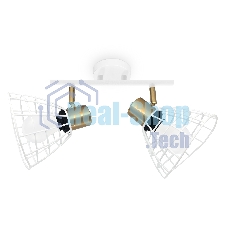 Светильник Ambrella light TR8601/2 WH/GD белый/золото E27*2 max 40W 260*154*230