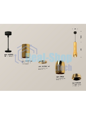 Светильник Ambrella Light XP1125001 PYG/SBK золото желтое полированное/черный песок MR16 GU5.3