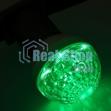 Лампа шар Neon-night e27 10 LED Ø50мм зеленая 24В (постоянное напряжение)
