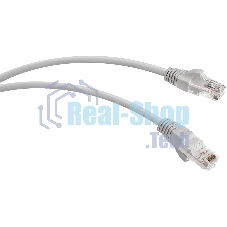 Патч-корд WRline WR-PC-RJ45-UTP-5E-10-GY UTP RJ-45 вил.-вилка RJ-45 cat.5e 10м серый LSZH (уп.:1шт)