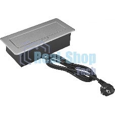 Розетка Cactus CS-SOCKET-EU3-GYBK для столешницы серый (уп.:1шт)