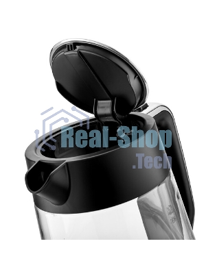 Электрочайник BRAYER BR6102 черный, 1.7 л, 2200 Вт, скрытый нагревательный элемент