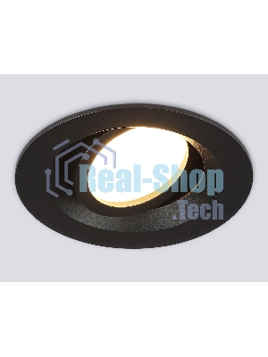 Встраиваемый поворотный точечный светильник Ambrella light TN102742 BK черный IP20 GU5.3 D95*25