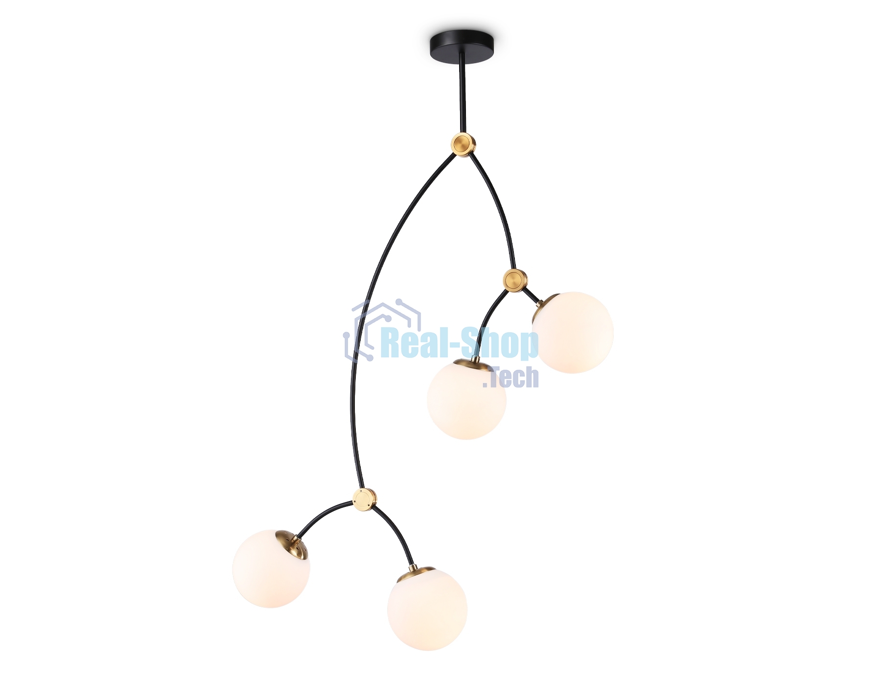 Светитльник Ambrella Light TR2575/4 BK/SB черный/бронза E27/4 max 60W D790*1120