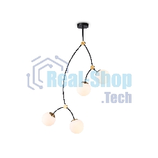Светитльник Ambrella Light TR2575/4 BK/SB черный/бронза E27/4 max 60W D790*1120