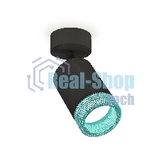 Светильник Ambrella Light XM6313004 SBK/BL черный песок/голубой MR16 GU5.3 (A2210, C6313, N6153)