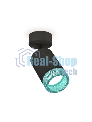 Светильник Ambrella Light XM6313004 SBK/BL черный песок/голубой MR16 GU5.3 (A2210, C6313, N6153)