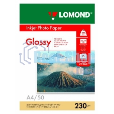Фотобумага Lomond 0102022 A4/230г/м2/50л./белый глянцевое для струйной печати