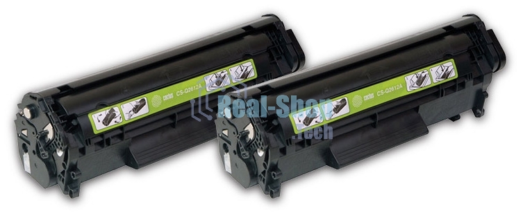 Картридж лазерный Cactus CS-Q2612AD черный (2x2000 стр.) для HP 1010/1012/1015/1018/1020/1022/3015/3020