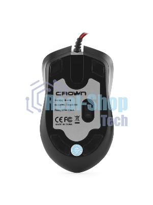 Мышь проводная Crown Gaming CMXG-804 черный, 2000 dpi, USB, кнопки - 9