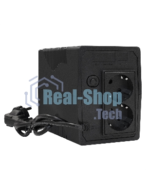 Источник бесперебойного питания ExeGate Power Back BNB-1000.LED.AVR.2SH 1000VA/550W, LED, AVR, 2*Schuko, Black