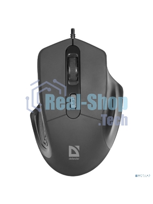 Мышь проводная Defender Datum MB-347 черный, 1600 dpi, USB, кнопки - 4
