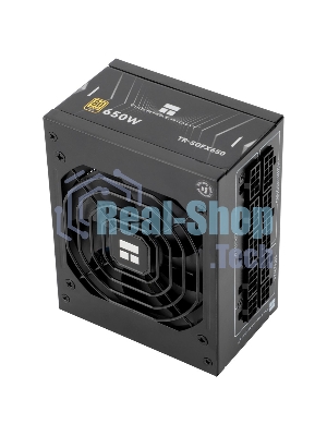 Блок питания Thermalright, 650W 80+ Gold (SFX, 3.1, Full modular, 1x24(20+4)pin, 1xCPU 8(4+4)pin, 2xPCIe*2 8(6+2)pin, 3xSATA3, 3xMOLEX4pin, Active, 92x92mm, 100x125x64mm, APFC, OPP, OVP, OTP, OCP, SCP, UVP, black)