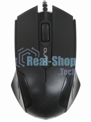 Мышь проводная Qumo Office M14 черный, 1000 dpi, USB, кнопки - 3