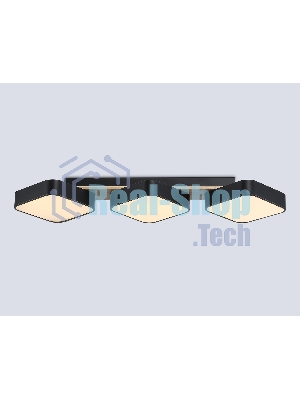 Светильник Ambrella light FL4878/3 BK/WD черный/дерево 54W 3000-6000K 680*200*70 (без ПДУ)