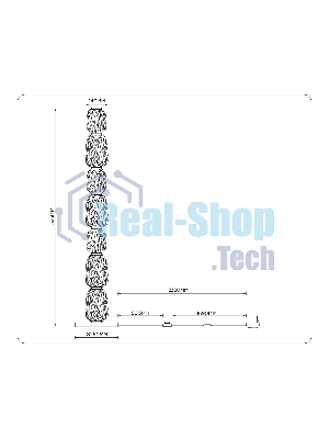 Светильник Ambrella light LH30112 SB/TI бронза/янтарь 35W 3000K D260*1325