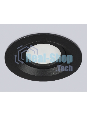 Встраиваемый поворотный точечный светильник Ambrella light TN102742 BK черный IP20 GU5.3 D95*25