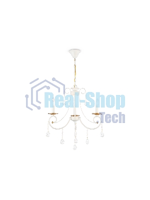Светильник Ambrella light TR4915/3 WH/GD белый/золото E14/3 max 40W D550*860