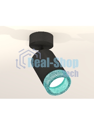 Светильник Ambrella Light XM6313004 SBK/BL черный песок/голубой MR16 GU5.3 (A2210, C6313, N6153)