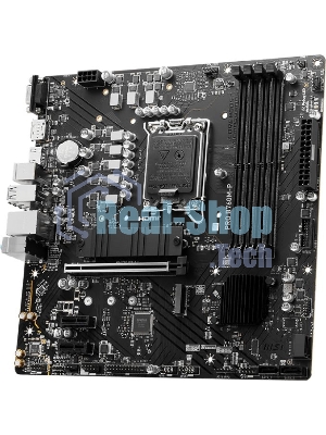 Материнская плата MSI PRO B760M-P DDR5, LGA 1700, Intel B760, 4xDDR5, 4xSATA, 2xM.2, 1xPCIe 4.0 x16, 2xPCIe 3.0 x1, 1xHDMI, 1xDP, 1xVGA, 1x1Gb LAN, 4xUSB-A 2.0, 1xUSB-A 3.2 Gen 1, 1xUSB-C 3.2 Gen 2, 3x3.5 мм, 7.1, mATX
