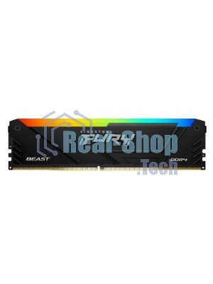 Оперативная память Kingston Fury Beast, DDR4, 64Gb (2x32Gb), 3600MHz, CL18, DIMM, с радиаторами, RGB, черный