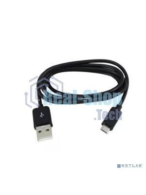 Кабель Rexant USB кабель microUSB длинный штекер 1М черный