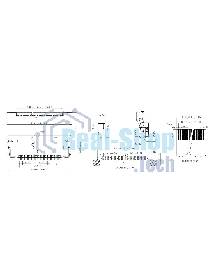Разъем FPC Half Coverage Bottom Contact 0.5K-BX-16PWB 16 pin высота 2мм шаг 0,5мм