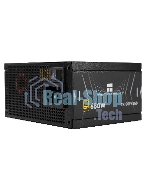 Блок питания Thermalright, 650W 80+ Gold (SFX, 3.1, Full modular, 1x24(20+4)pin, 1xCPU 8(4+4)pin, 2xPCIe*2 8(6+2)pin, 3xSATA3, 3xMOLEX4pin, Active, 92x92mm, 100x125x64mm, APFC, OPP, OVP, OTP, OCP, SCP, UVP, black)