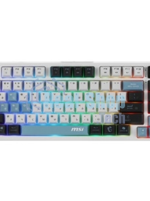 Клавиатура MSI Forge GK600 гибридная, Bluetooth, радиоканал, белый