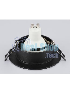 Встраиваемый поворотный точечный светильник Ambrella light TN102742 BK черный IP20 GU5.3 D95*25