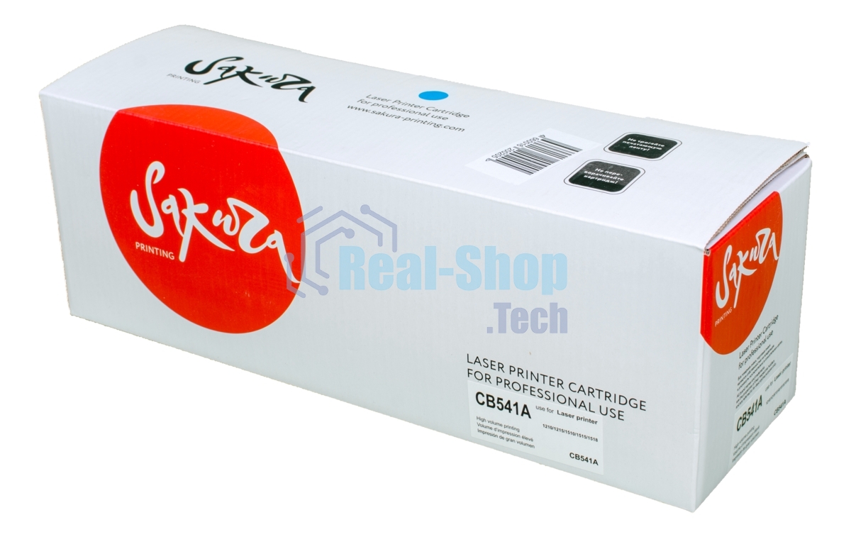 Картридж лазерный Sakura CB541A для HP Color LJ CM1312MFP/CP1215/CP1515/CP1518, синий, 1500 к.