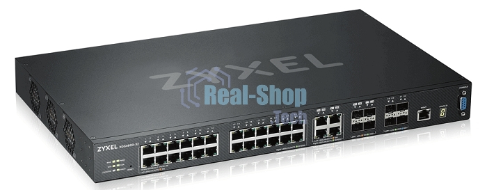 Коммутатор ZYXEL ZYXEL XGS4600-32 L3 Managed Switch, 28 port Gig and 4x 10G SFP+, stackable, dual PSU