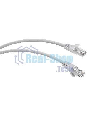 Патч-корд WRline WR-PC-RJ45-FTP-5E-2-GY F/UTP общий экран RJ-45 вил.-вилка RJ-45 cat.5e 2м серый LSZH (уп.:1шт)