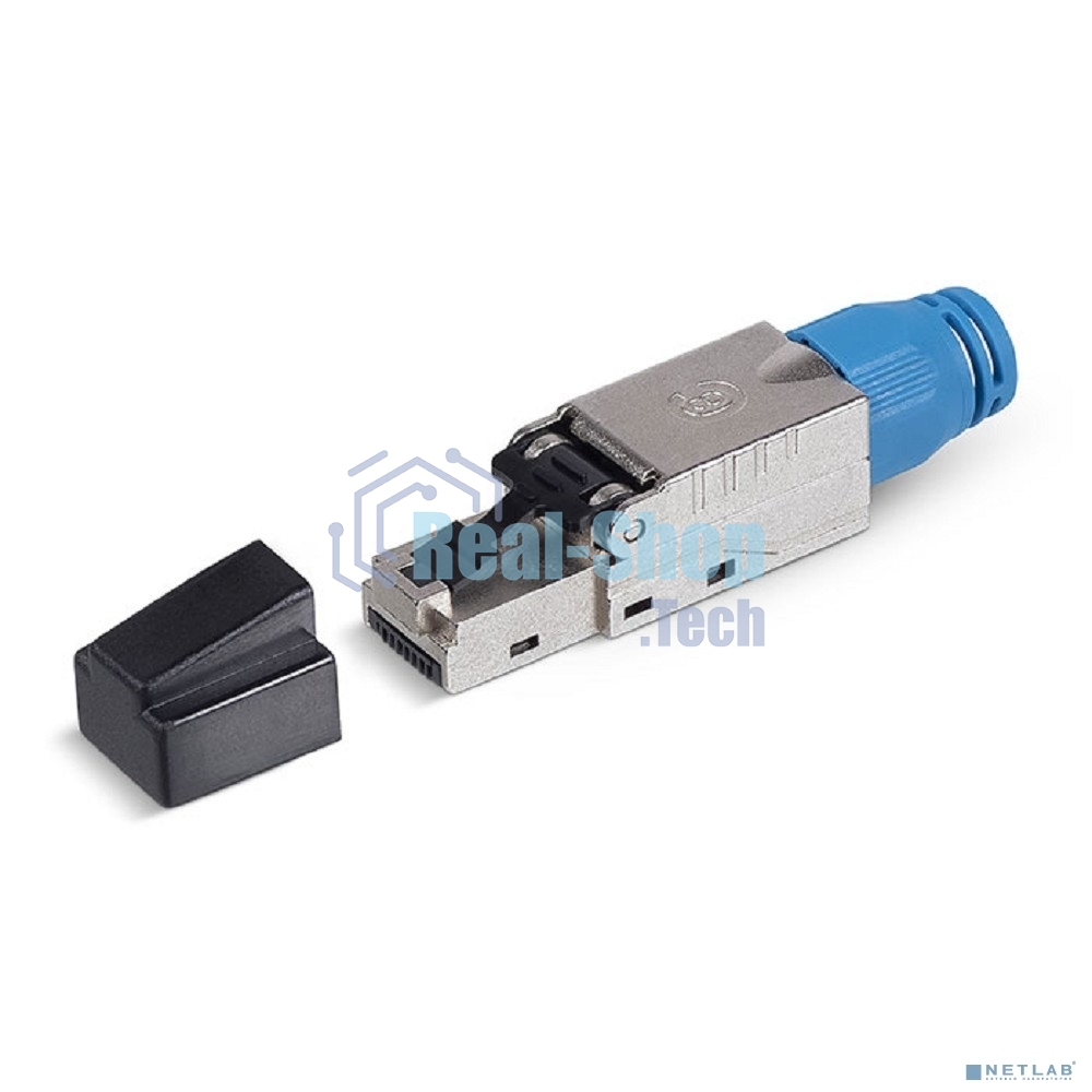 Разъем Cabeus, RJ45(8p8c), keystone, кат. 8, экр., металл, со вставкой