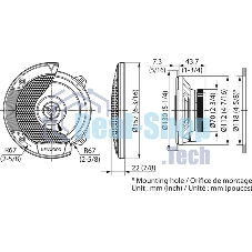 Колонки автомобильные Kenwood KFC-S1366 260Вт 89дБ 4Ом 13см (5дюйм) (ком.:2кол.) коаксиальные двухполосные