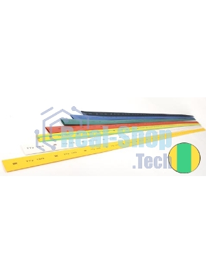 Термоусадочная трубка ТТУ 10/5 желто-зеленая 1 м UDRS-D10-1-K52 IEK
