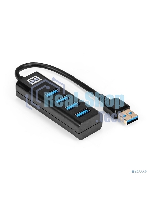 USB-концентратор 4-в-1 ExeGate DUB-4TP (кабель-адаптер USB3.0 --> 4xUSB3.0, Plug&Play, черный)