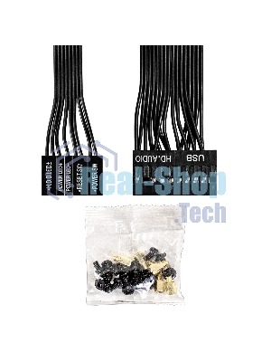 Компьютерный корпус Miditower ExeGate AA-443-UNS450 (ATX, БП UNS450 с вент. 12см, 2хUSB+HD Audio, черный)