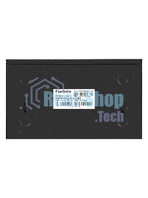 Коммутатор неуправляемый ExeGate EDES-1006D.4PoE-48W (6-портовый UTP 10/100 Base-Tx: 4 порта 802.3af (PoE), мощность PoE: 25W, суммарно 48W, 2 порта RJ45 uplink, настенный/настольный, металлический корпус)