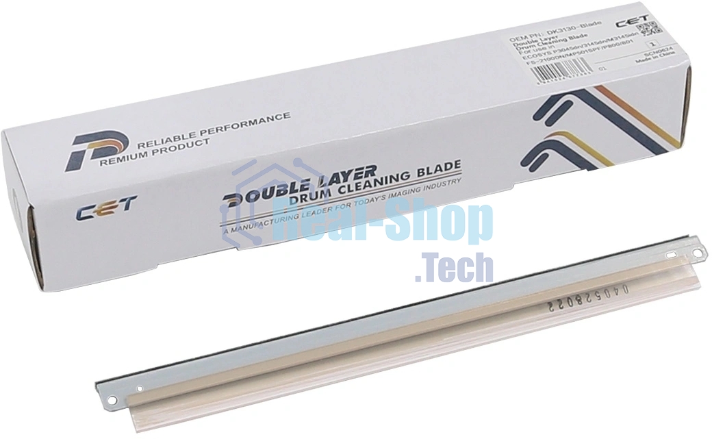 Ракель CET (двухслойный) DK3160-Blade, DK3130-Blade для Kyocera ECOSYS M3040dn/M3145dn/M3655idn/P3055dn/P3150dn