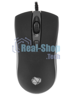 Мышь проводная Qumo Onyx RGb M73 черный, 2400 dpi, USB, кнопки - 4