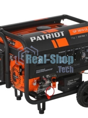 Электрогенератор бензиновый Patriot GP 3810LE, 3 кВт, 67 дБ, 49 кг