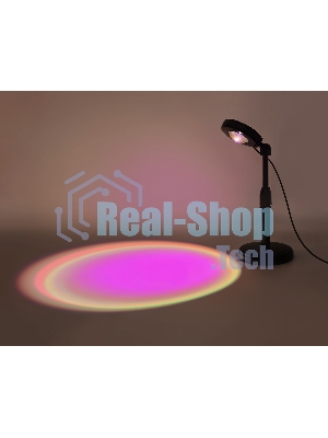 Атмосферная светодиодная настольная лампа Ambrella light DE8385 BK черный LED RGB 3W (ПДУ RGB)