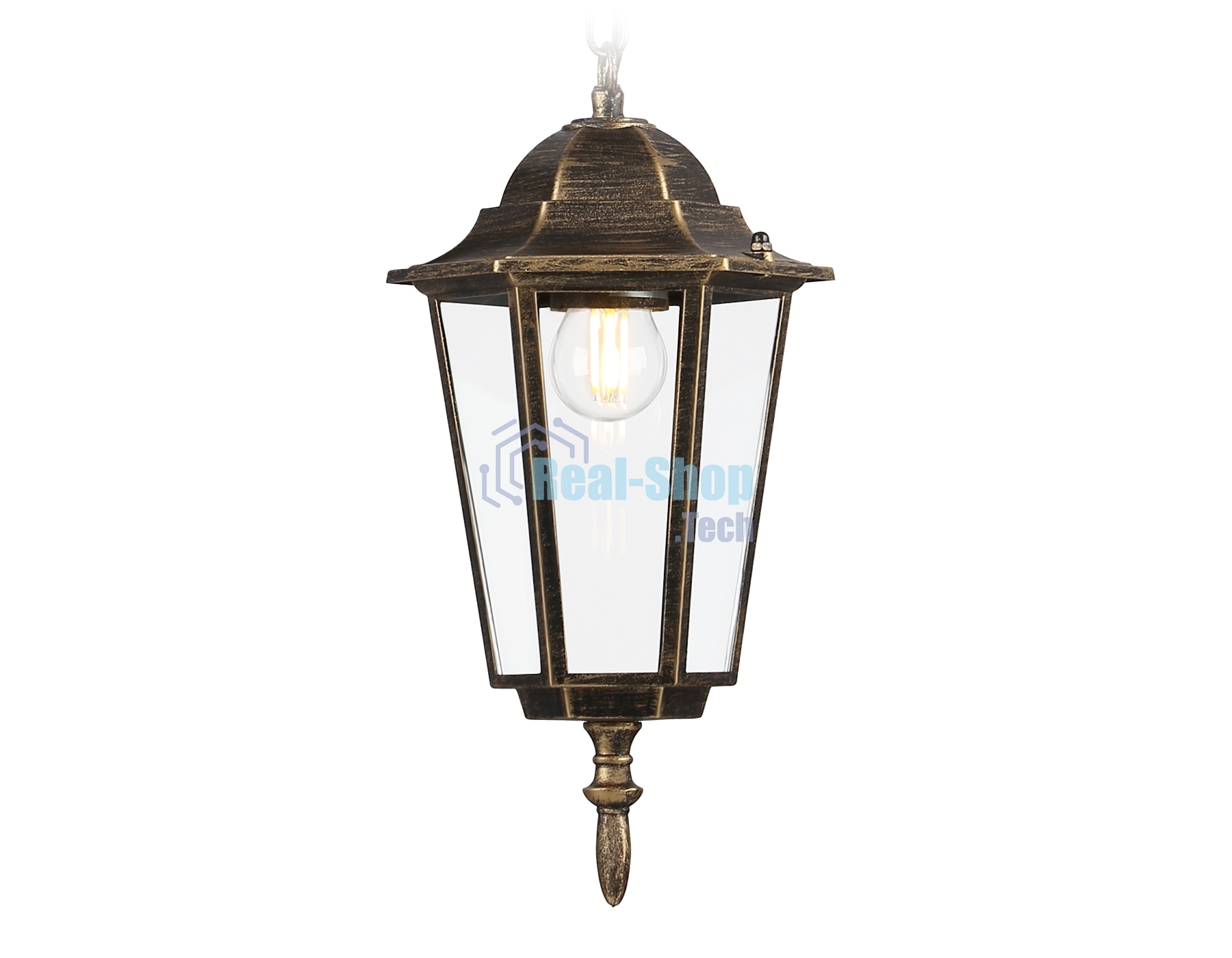 Светильник Ambrella light ST2031 GD/BK/CL золото/черный/прозрачный IP54 E27 max 40W D150*780