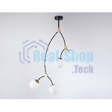 Светитльник Ambrella Light TR2575/4 BK/SB черный/бронза E27/4 max 60W D790*1120